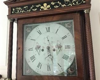 James Coats circa 1800-1811 Tall Mahogany Case Clock