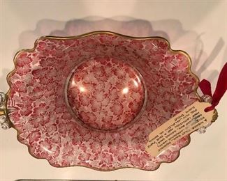 Pairpoint Glass Fruit Bowl by Cambridge Glass