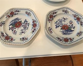Stone China Octagon Plates