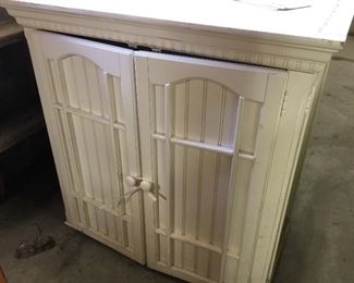 White wood cabinet
