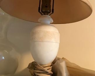 Vintage Alabaster Marble Lamp
