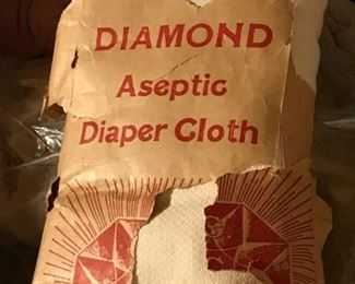 Roll of vintage Diaper Cloth