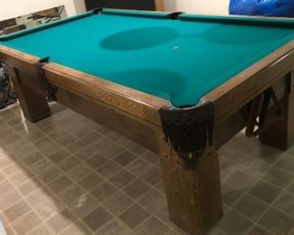 Oak Billiard Table