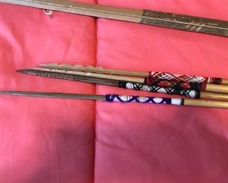 Handmade bow and arrows