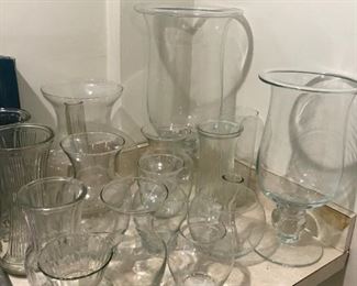 Large selection of vases