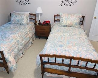 Matching Pair of Twin Bed Frames 