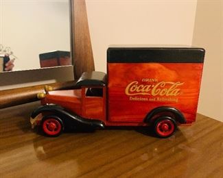 Coke Cola Wooden Truck 