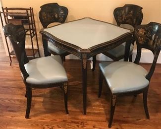 Baker card table and chairs
