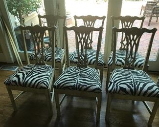 6 antique chairs