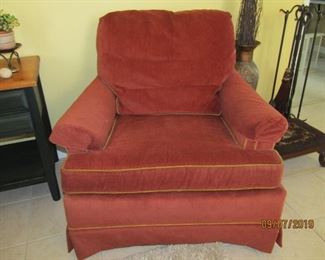 THERE ARE 2 OF THESE GREAT CHAIRS.. VERY NICE AND PRICEY WHEN PURCHASED BUT REASONABLE NOW.. COME BY AND LOOK