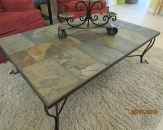 GREAT LOOKING SLATE TABLE.. IT GOES PERFECT WITH ANYTHING ANYWHERE