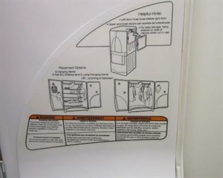 INSTRUCTIONS FOR THE HANGING TOP PORTION OF THE DRYER UNIT