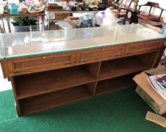 View of display case (back).