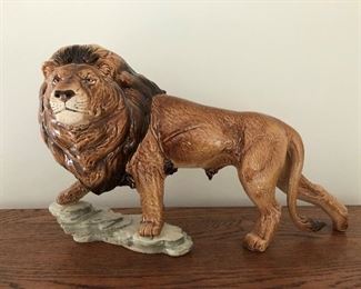 Goebel porcelain "walking lion" figurine.
