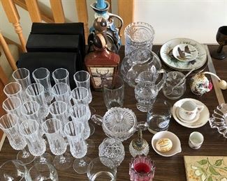 Fine glassware, liquor bottles, pottery ...