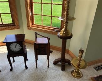 Stands of various sorts.