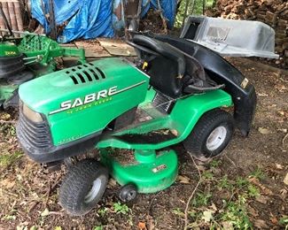 John Deere Sabre riding lawn mower.