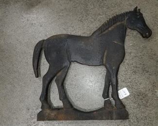 Cast horse wall hanging 