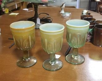 carnival glass tumblers