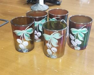 hand painted tumblers 
