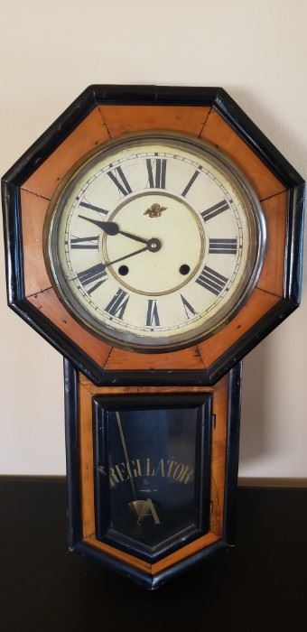 Antique Clock 1800s Regulator A