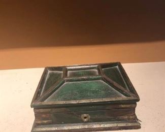 Antique Wooden Jewelry Box