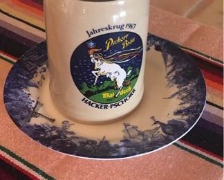 Decorative Plate and German Mug