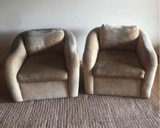 Matching Living Room Chairs and Large Ottoman
