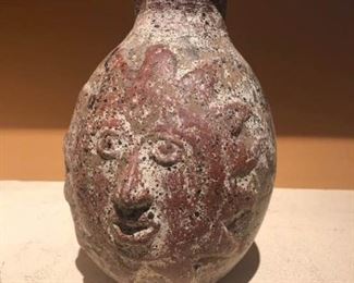 Sun and Moon Clay Pot