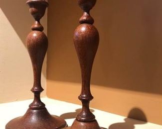 Wood Candle Holders
