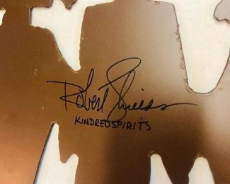 Emmy Award Winning Artists Robert Shields Metal wall Sculpture entitled Kindred Spirit 
