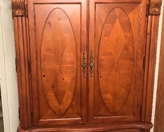BROYHILL ARMOIRE WITH TWO DRAWERS/ ALSO ENTERTAINMENT CENTER OR BAR