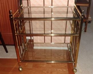 Brass Bar Cart by Shepherd