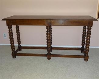 Barley Twist Entry, Console, Sofa Table. 