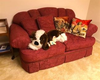 fancy bordello loveseat