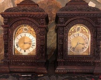 twin clocks, but twins like in East of Eden, not like in The Shining