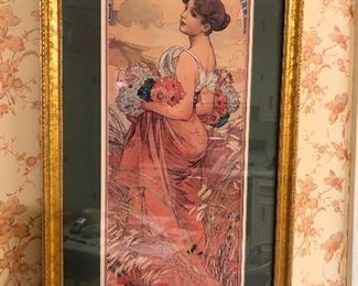 Deco print straight from a pack of 70s rolling papers