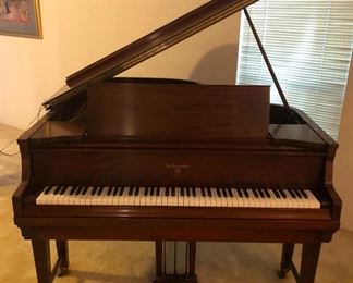 Knabe Ampico Reproducing Baby Grand Piano Player With Musical Rolls