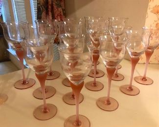 Tall elegant Norwegian cousins of earlier glassware