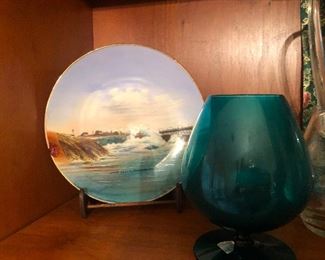 Plate depicting where I go in my head when Cher is talking to me. Snifter