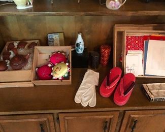 tea sets, pin cushions and camel toes