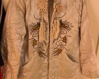 silk jacket with dragons