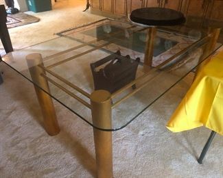 industrial based glass-top coffee table you need this