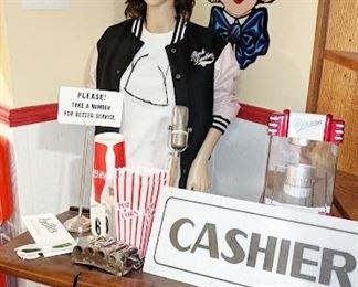 Cashier sign and change dispenser not part of sale