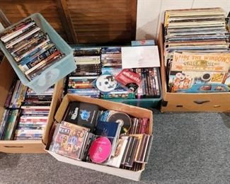 Records and DVD's $2, cd's $1