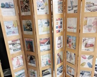 Pages from magazines from the 50's