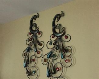 Peacock wall decor