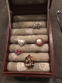 The jewelry pieces are from India; except the Ruby ring is from Thailand. All pieces have detailed appraisals. 