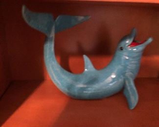 Studio pottery dolphin