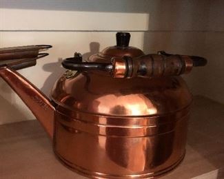 Copper tea kettle